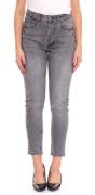 edc by ESPRIT 5-Pocket-Hose stretchige Damen Slim Fit-Jeans mit Knopfl...