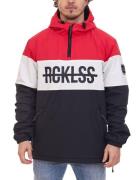 YOUNG & RECKLESS Herren Pull-Over Übergangs-Jacke im Color-Blocking-St...