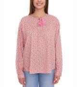 ZWILLINGSHERZ Liselotte Damen Sommer-Bluse Tunika-Shirt mit Allover-Mu...