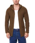 REDEFINED REBEL Cabe Knit Herren Strick-Jacke verschlussloser Cardigan...