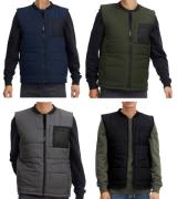 11 PROJECT PURlle Herren Puffer-Weste mit Steppung Lifestyle-Weste 207...