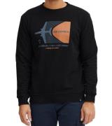 INDICODE IDForz Herren Baumwoll-Pullover Rundhals-Sweater mit großem F...