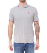 U.S. POLO ASSN. Herren Polo-Shirt Basic-Shirt Baumwoll-Shirt Kurzarm-S...