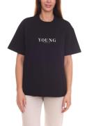 YOUNG POETS Damen nachhaltiges Baumwoll-Shirt Rundhals-Shirt mit große...