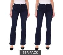 2er Pack HECHTER PARIS Damen Jeans Bootcut stylische Denim-Hose im 5-P...