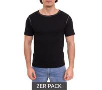 2er Pack PUREWORK Herren Thermo-Shirts atmungsaktives Funktions-Shirt ...