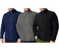 DANISH ENDURANCE nachhaltige Herren Fleece-Jacke Oeko-Tex zertifiziert...