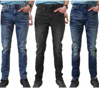 AM Legend AMLane Herren Straight-Fit Jeans Denim-Hose Mid Rise Baumwol...