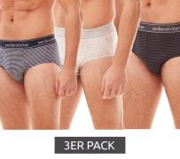 3er Pack seidensticker Cotton Flex Brief Herren Slips aus weicher Baum...