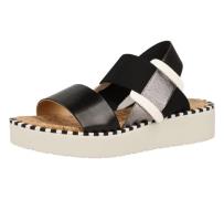 RAPISARDI MARA EL Damen Sommer-Schuhe Riemen-Sandale mit Echtleder Pla...