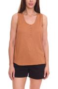 Tom Tailor Damen Blusen-Top ärmelloses Sommer-Shirt mit Knopfleiste 20...