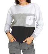 KangaROOS Damen Pullover modisches Sweat-Shirt mit Brusttasche 9454485...