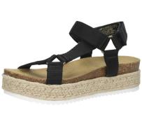 STEVE MADDEN Kodiak Damen Sandalette Plateau-Sandale mit Leder-Fußbett...