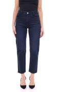 s.Oliver Damen modische Denim-Jeans Slim-Fit Hose 7/8 16044936 Blau