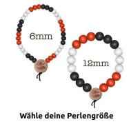 WOOD FELLAS Mode-Schmuck lockeres Holz-Armband Deluxe Pearl Bracelet S...