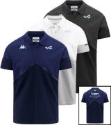 Kappa X ALPINE Formel 1 F1 Angai Herren Polo-Shirt Baumwoll-Oberteil K...