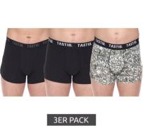 3er Pack TASTIQ Herren Boxershorts mit USD-Print Baumwoll-Unterhose im...