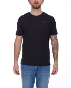 U.S. POLO ASSN. Herren Basic T-Shirt mit Marken-Stickerei Baumwoll-Shi...