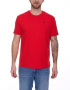 U.S. POLO ASSN. Herren Basic T-Shirt mit Marken-Stickerei Baumwoll-Shi...