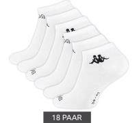 18 Paar Sparpack Kappa Sportsocken Sneaker-Socken Baumwoll-Strümpfe mi...