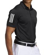 adidas 3-Stripe Basic Herren Polo-Shirt mit UV-Schutzfaktor 50+ Kurzar...