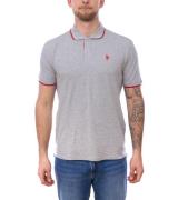 U.S. POLO ASSN. Herren Polo-Shirt Basic-Shirt Baumwoll-Shirt Kurzarm-S...