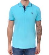 U.S. POLO ASSN. Herren Polo-Shirt Basic-Shirt Baumwoll-Shirt Kurzarm-S...