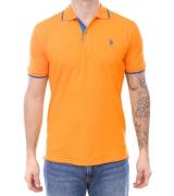 U.S. POLO ASSN. Herren Polo-Shirt Basic-Shirt Baumwoll-Shirt Kurzarm-S...