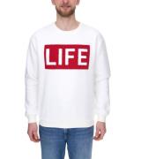 vsct Life Herren Rundhals-Pullover mit Flock-Patch auf Brust Sweater 5...