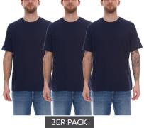 3er Pack PUMA Herren Baumwoll-Shirt T-Shirts Rundhals-Shirt Basic-Shir...