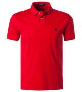 POLO RALPH LAUREN Herren Polo-Shirt Custom Slim Fit Baumwoll-Shirt Kur...