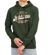 JACK & JONES Herren Kapuzen-Pullover Baumwoll-Pullover mit farblichen ...