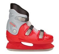 Nijdam Eishockeyschlittschuh Rot/Silber