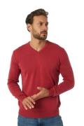 JIMMY SANDERS Strick-Pullover modischer Herren V-Neck-Pullover Slim Fi...