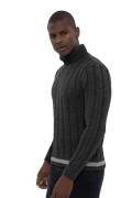 JIMMY SANDERS Rollkragen-Pullover eng anliegender Herren Grobstrick-Pu...