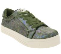 ARIZONA Plateau-Schuhe modische Damen Sneaker Oliv glitzernd