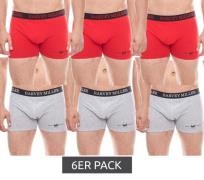 6er Pack HARVEY MILLER POLO CLUB Unterhose coole Herren Boxershorts Ro...