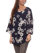 GUIDO MARIA KRETSCHMER Shirt-Bluse hüftlange Damen Bluse mit floralem ...