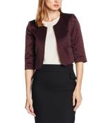 COMMA Kurz-Blazer elegante Damen Business-Jacke mit Allover-Muster Bor...