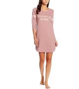 Skiny College Girl Nacht-Hemd bequemes Damen Langarm-Shirt mit Rundhal...