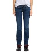 MUSTANG Gina Straight Slim Fit Jeans stretchige Damen Hose Dunkelblau