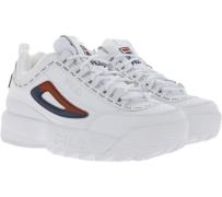 FILA Damen Retro-Schuhe 90´s Sneaker Disruptor II Premium Repeat Weiß