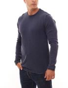 REDEFINED REBEL Herren Strick-Pullover Rundhals-Pulli Carlos Knit Navy