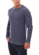 REDEFINED REBEL Herren Baumwoll-Pulli Strick-Pullover Turner Knit Navy