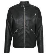 REDEFINED REBEL Herren Kunst-Leder-Jacke Biker-Jacke Willy Jacket Schw...