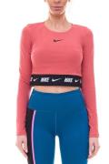 NIKE Damen Crop Pullover Langarm-Shirt mit Rundhals-Pullover 12621431 ...