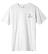 HUF Essentials Triple Triangle Herren Kurzarm-Shirt Baumwoll-Shirt mit...