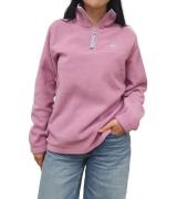 MAUI SPORTS Damen Fleece-Sweater mit Stehkragen Troyer Übergangs-Pullo...