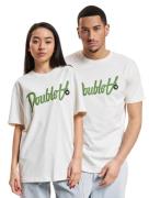 WOOD WOOD Ace T-Shirt mit Schriftzug und Aufnäher, cremeweiß