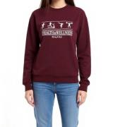 Sporty & Rich Damen Rundhals-Sweatshirt mit Health Wellness-Print Baum...